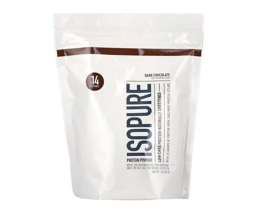 Isopure, 低碳水化合物蛋白質粉，黑巧克力，1 磅（454 克）