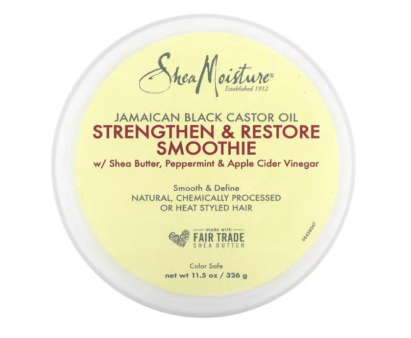 SheaMoisture, Jamaican Black Castor Oil, Strengthen & Restore Smoothie, 11.5 oz (326 g)