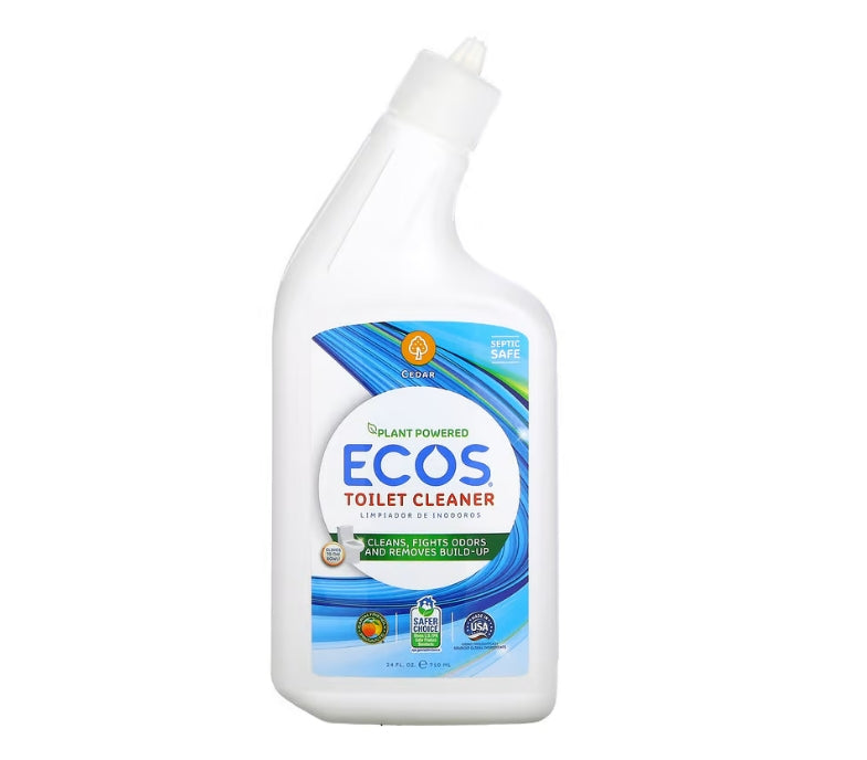 免費送 Earth Friendly Products, Ecos，馬桶清潔劑，雪鬆香，24 液量盎司（710 毫升）