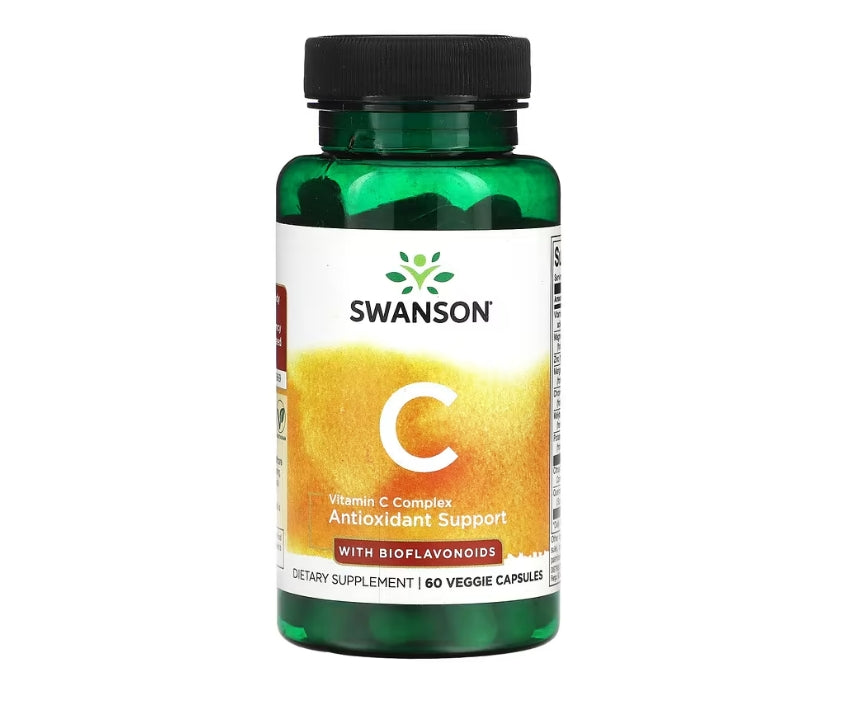 Swanson, 含生物類黃酮的維生素 C 復合物，60 粒素食膠囊