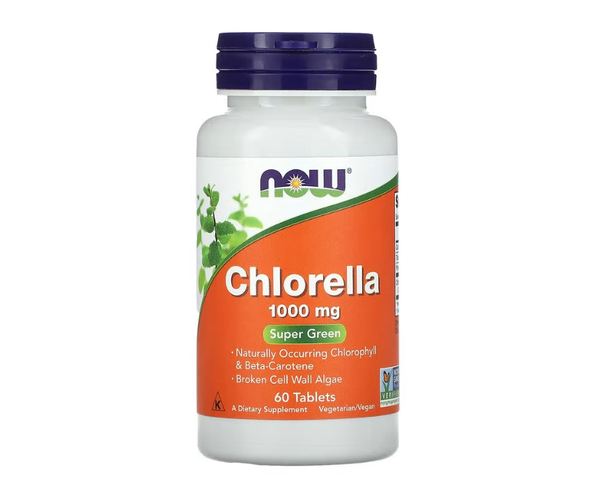 NOW Foods, Chlorella, 1,000 mg, 60 Tablets