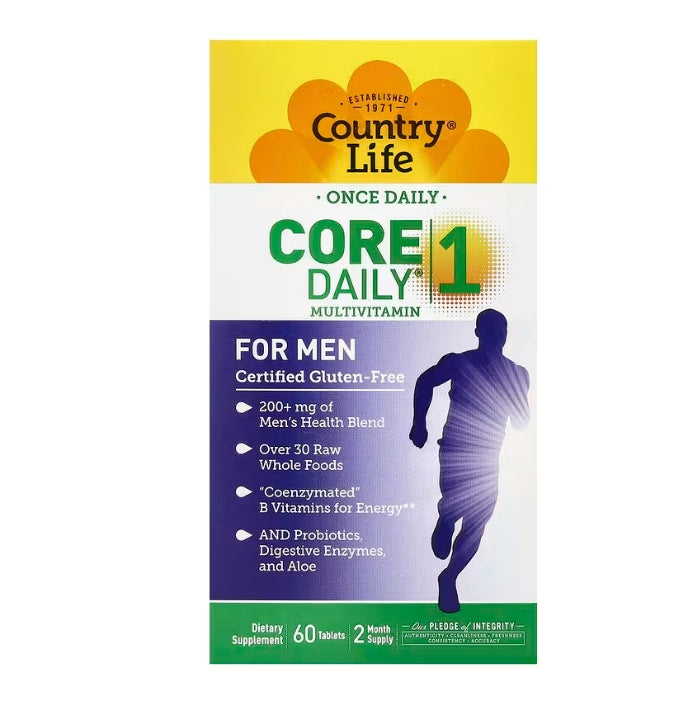 Country Life, Core Daily® 1 復合維生素，男性，60 片