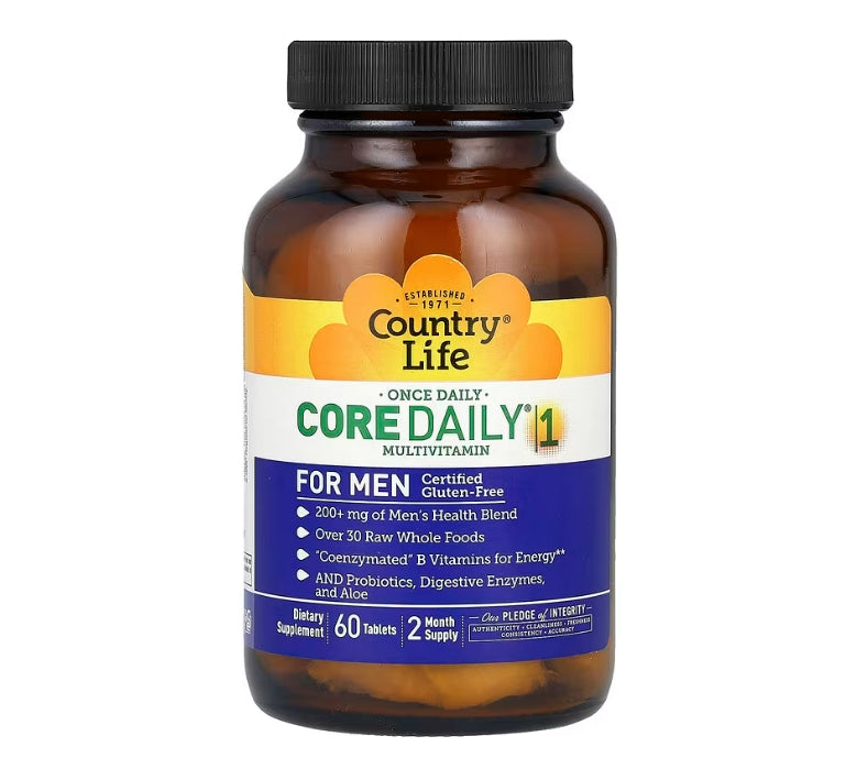 Country Life, Core Daily® 1 Multivitamin, For Men, 60 Tablets