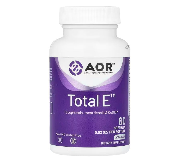 Advanced Orthomolecular Research AOR, Total E 維生素 E 軟膠囊，60 粒裝