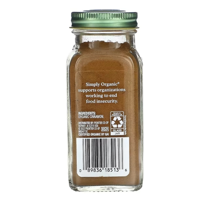 FREE Simply Organic, Cinnamon, 2.45 oz (69 g)