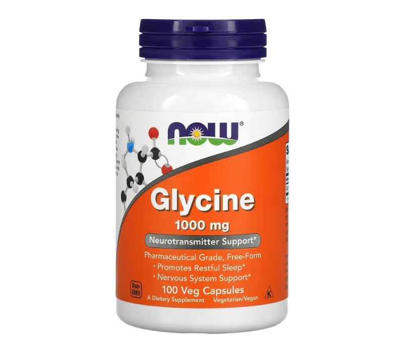 NOW Foods, Glycine, 1,000 mg, 100 Veg Capsules