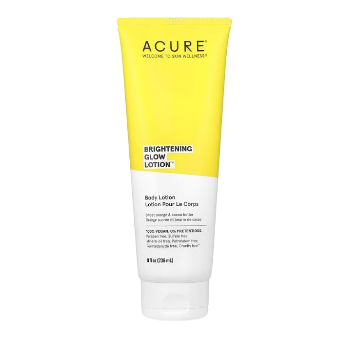 ACURE, Brightening Glow Body Lotion, Sweet Orange & Cocoa Butter, 8 fl oz (236 ml)