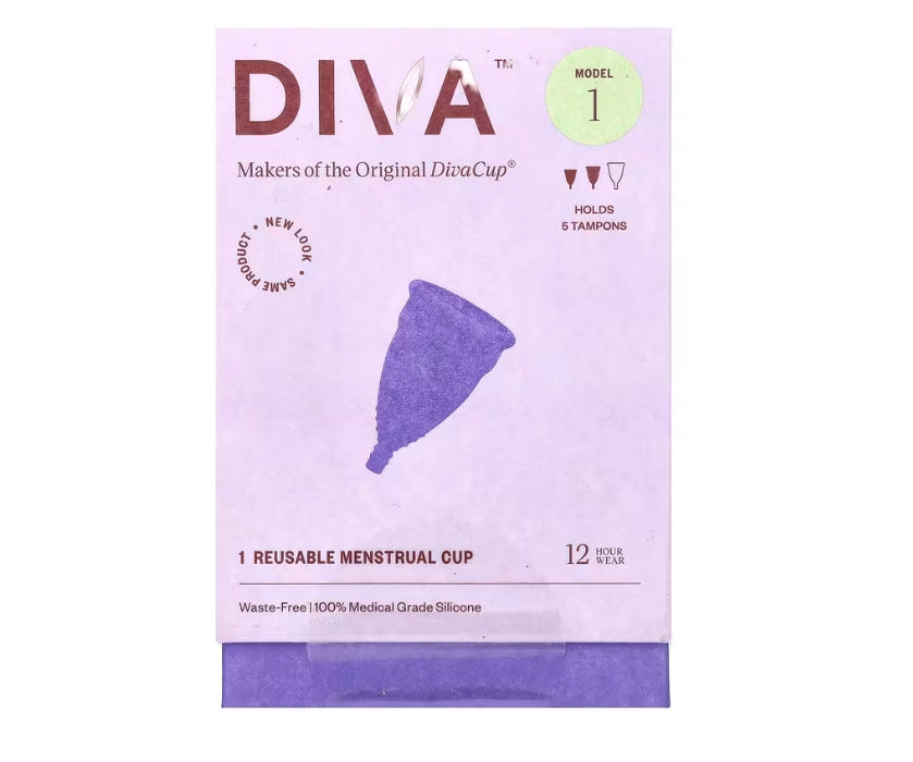 Diva International, DivaCup, Model 1, 1 Reusable Menstrual Cup