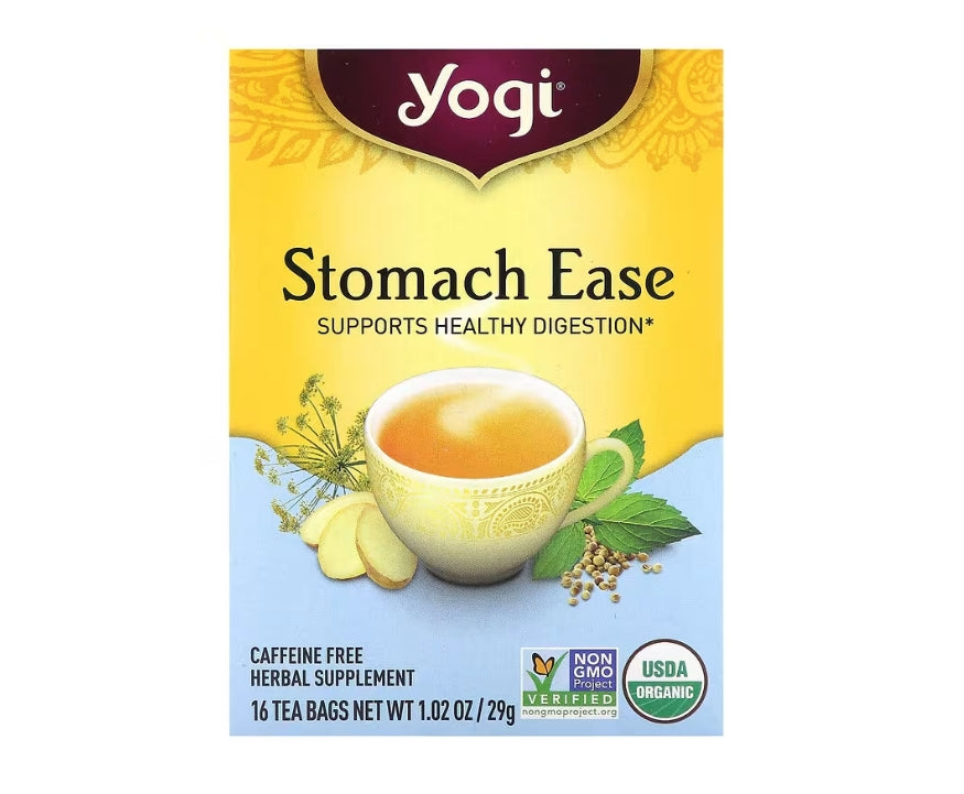 FREE Yogi Tea, Stomach Ease, Caffeine Free, 16 Tea Bags, 1.02 oz (29 g)