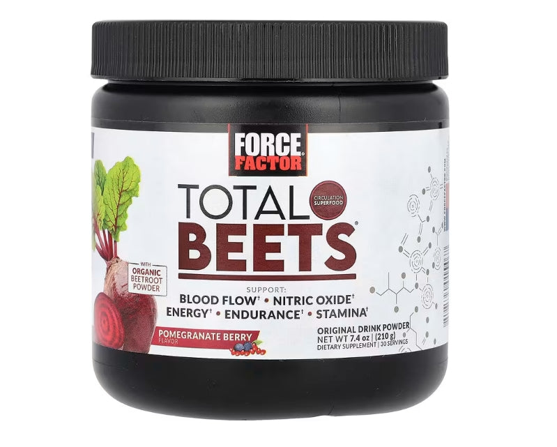 Force Factor, Total Beets，原始飲品粉，石榴漿果，7.4 盎司（210 克）