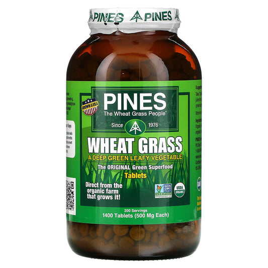 Pines International, 小麥草，500 毫克，1,400 片