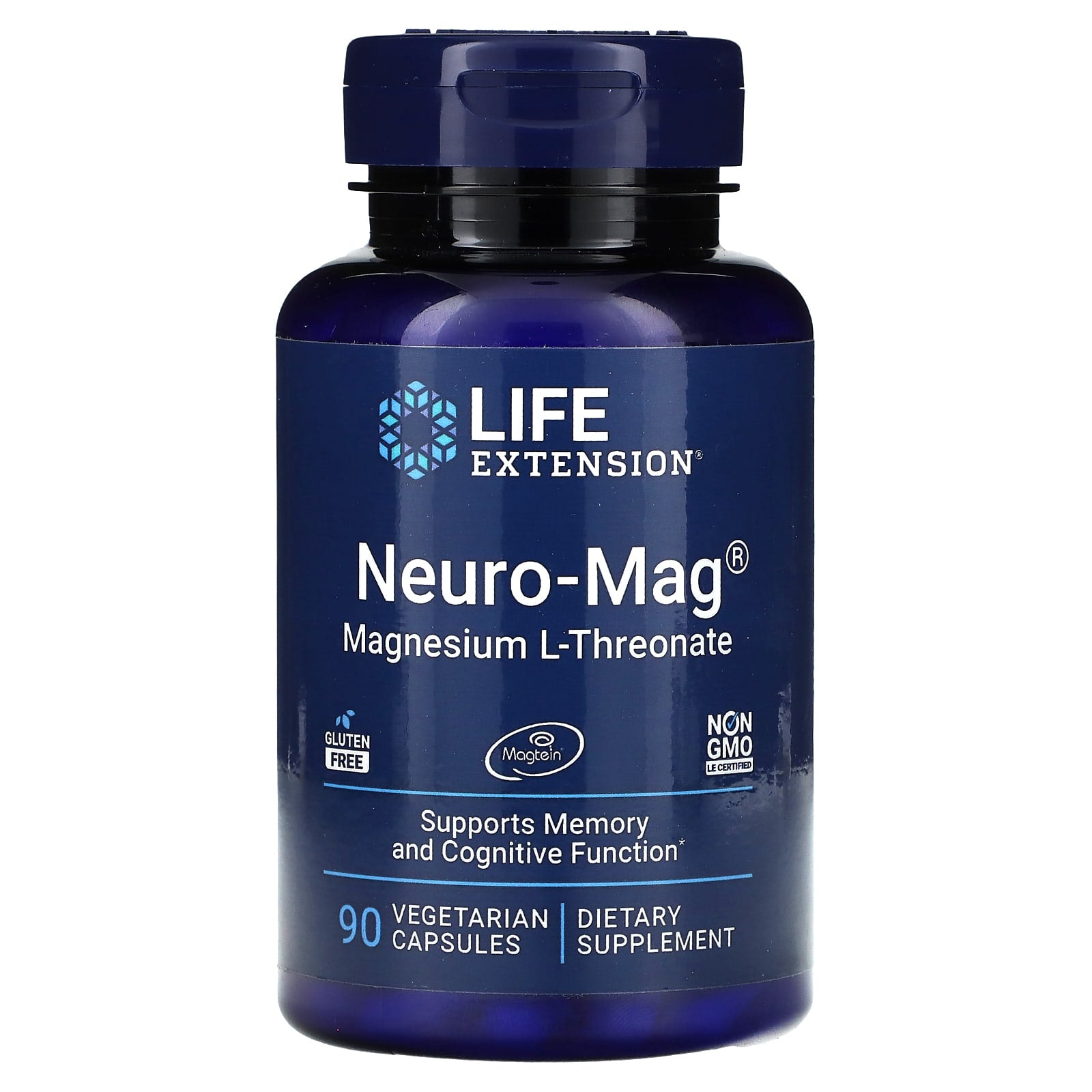 Life Extension, Neuro-Mag L-蘇糖酸鎂素食膠囊，90粒