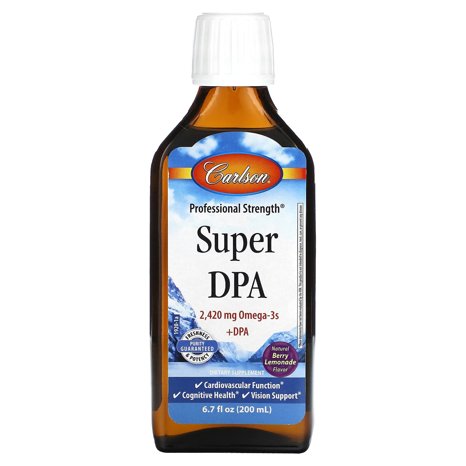 免費送 Carlson, Super DPA，漿果檸檬水，6.7 液量盎司（200 毫升）