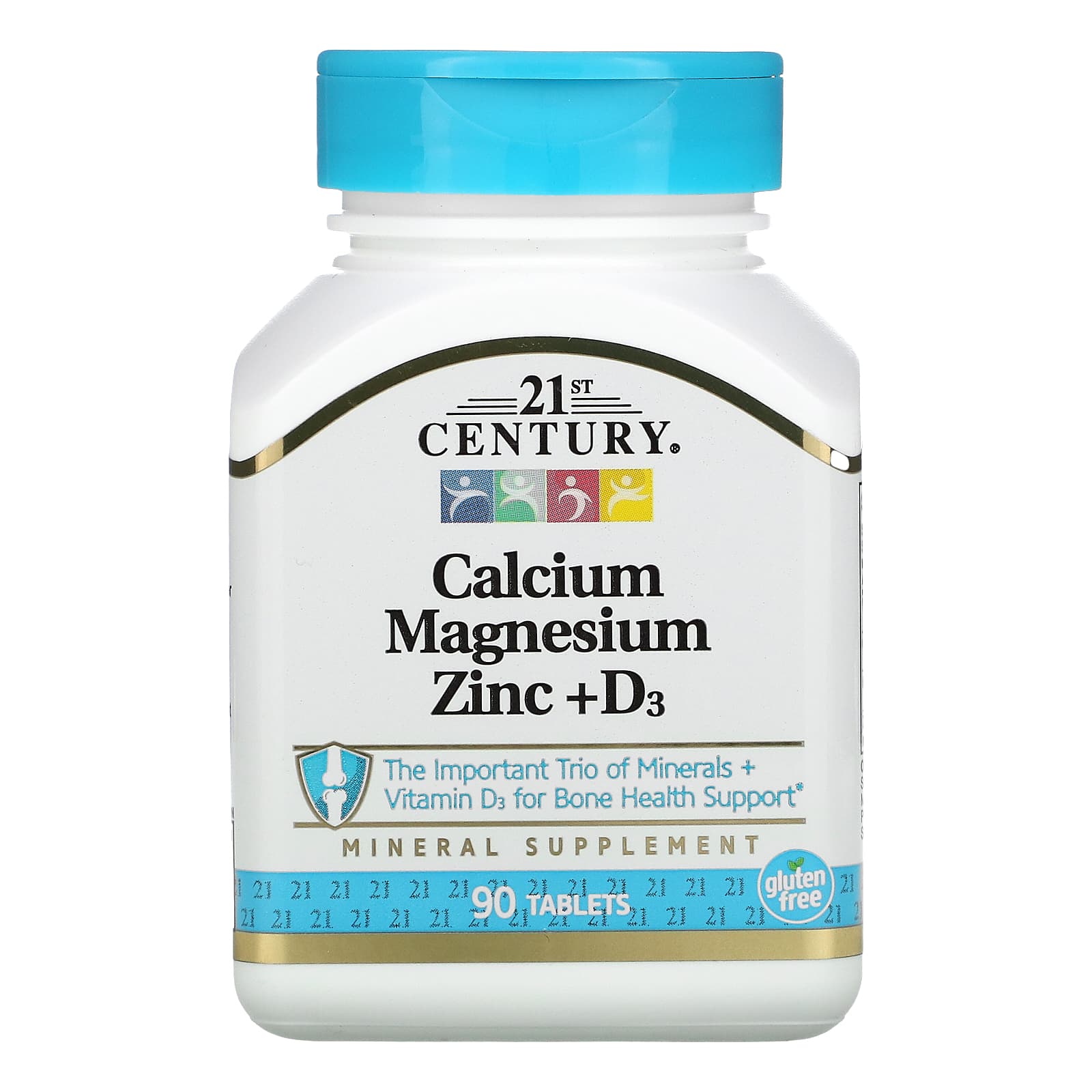 *FREE* 21st Century, Calcium Magnesium Zinc + D3, 90 Tablets