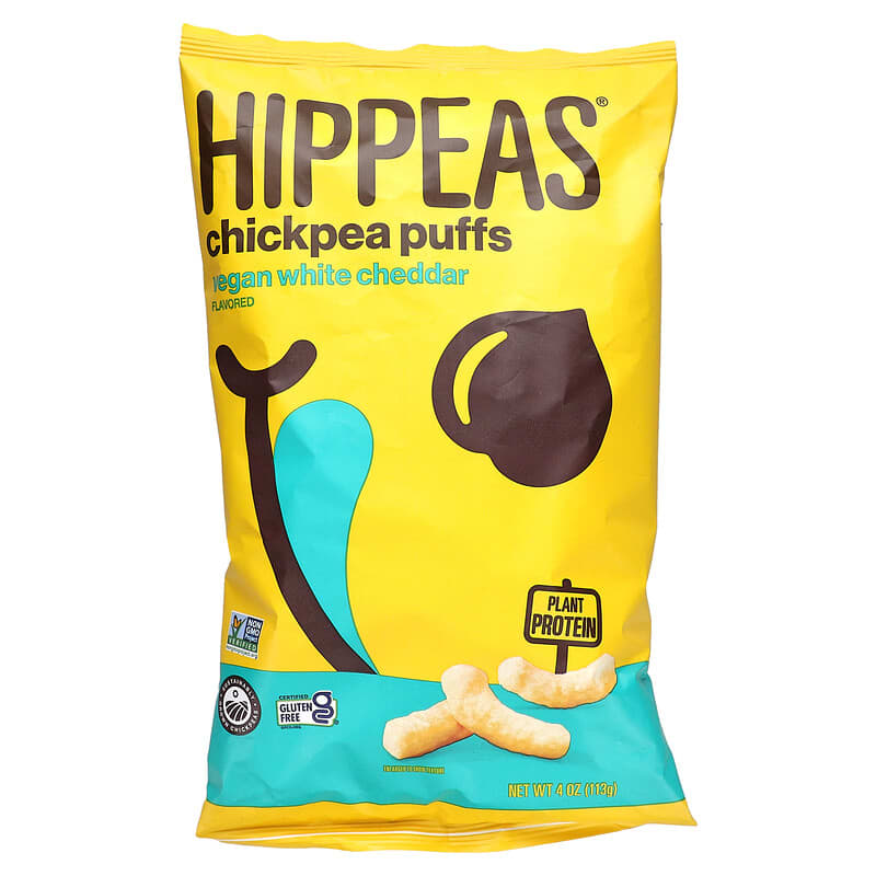 *FREE* Hippeas, Chickpea Puffs, Vegan White Cheddar, 4 oz (113 g)