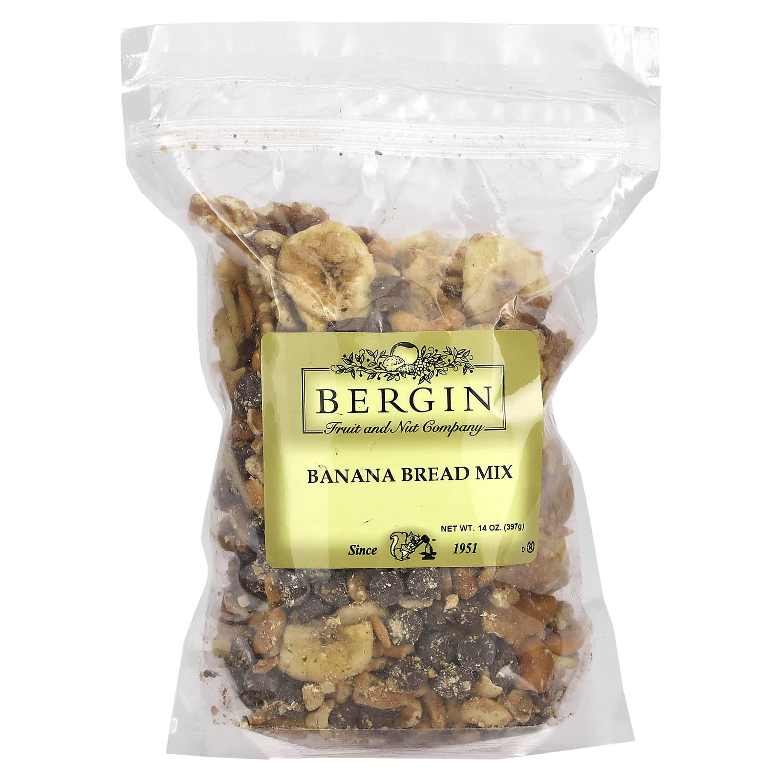 免費送 Bergin Fruit and Nut Company, 香蕉麵包粉，14 盎司（397 克）