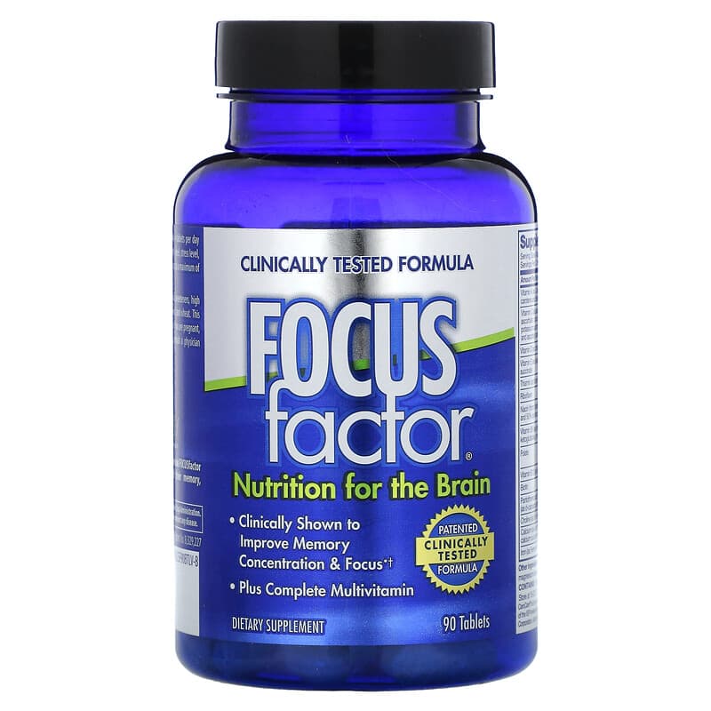 免費送 Focus Factor, Nutrition For The Brain，90 片 補腦