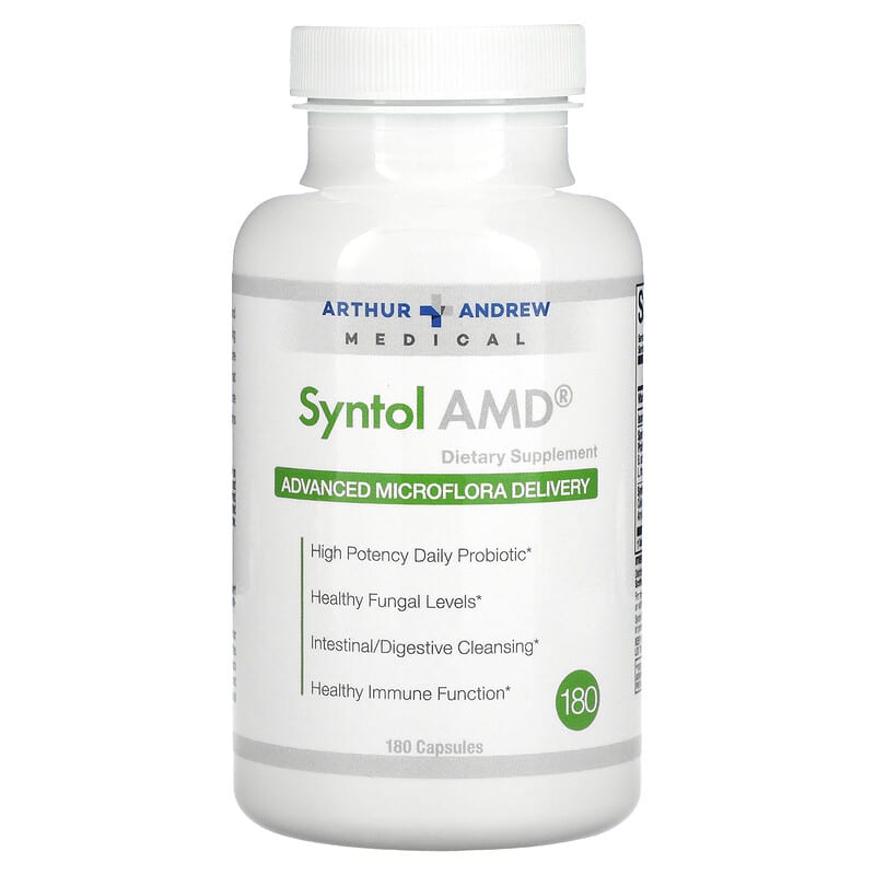 Arthur Andrew Medical, Syntol AMD，提供高級微生物菌群，500 毫克，180 粒膠囊
