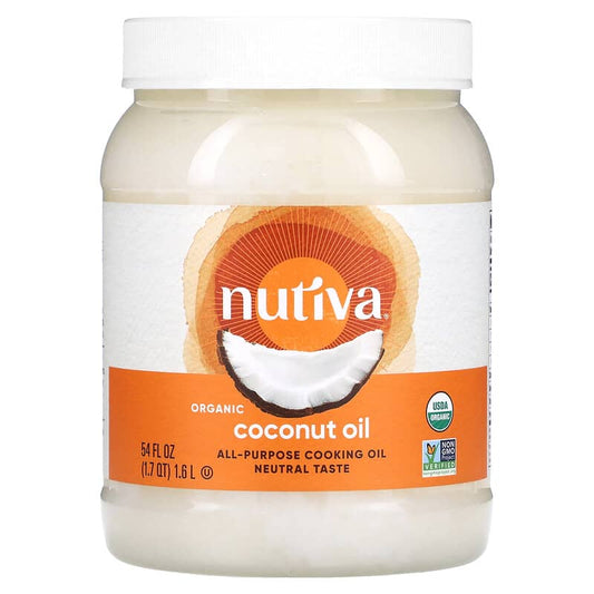 Nutiva, 多功能食用油，有機椰子油，54 液量盎司（1.6 升）