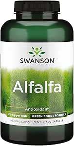 Swanson Alfalfa 500mg Antioxidant Support  360 Tabs