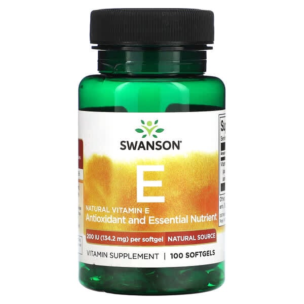 *FREE* Swanson, Natural Vitamin E, 134.2 mg, 100 Softgels