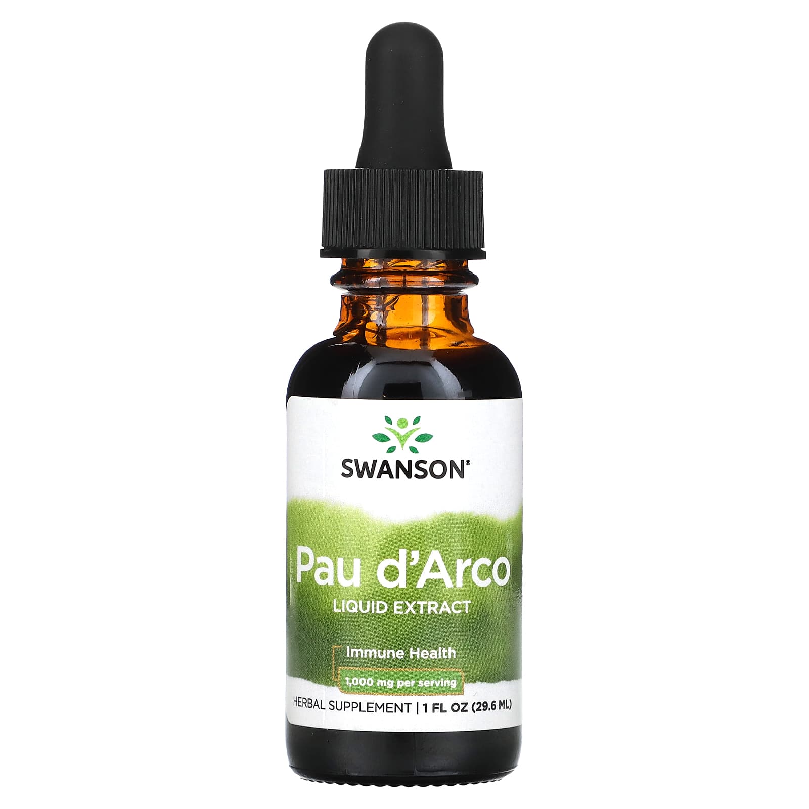 Swanson, Pau d'Arco Liquid Extract, 1,000 mg, 1 fl oz (29.6 ml)