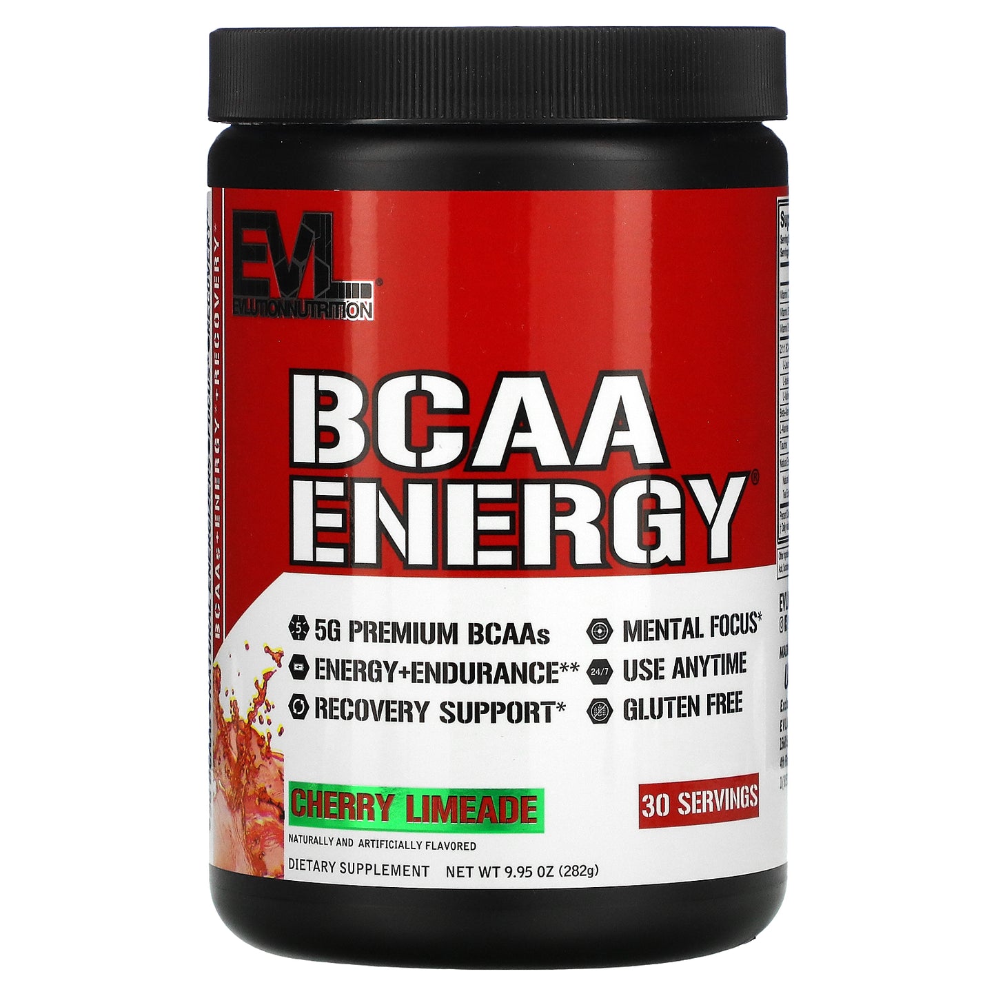 EVLution Nutrition, BCAA Energy® 補充劑，櫻桃酸橙味，9.95 盎司（282 克）