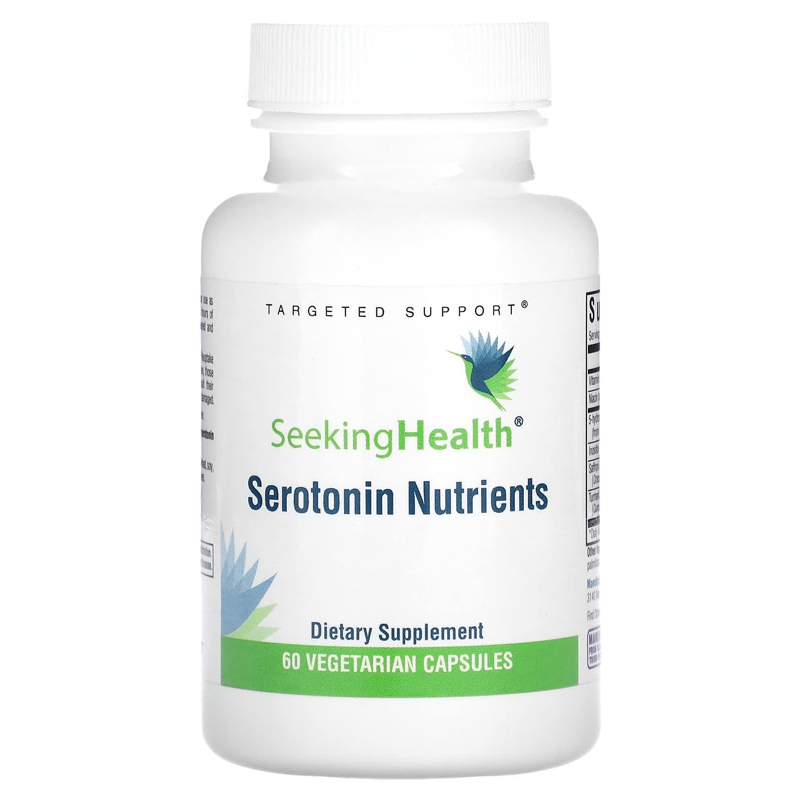 FREE Seeking Health, Serotonin Nutrients, 60 Vegetarian Capsules