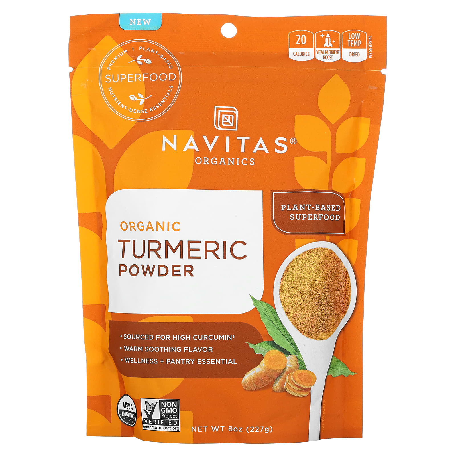 Navitas Organics, 有機薑黃粉，8 盎司（224 克）