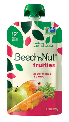 FREE Beech-Nut apple, mango & carrot fruities pouch