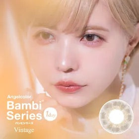 AngelColor Bambi Series Vintage Hazel 黎明褐每日拋棄型有色彩妝隱形眼鏡[30片] [度數：-2.5/-2.75]