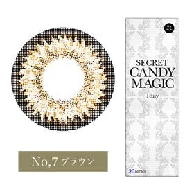 Secret Candy Magic 1 Day No.6 Brown 每日拋棄型有色彩妝隱形眼鏡｜每盒20片[度數：-5.5/-6.5]