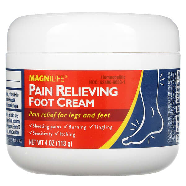 MagniLife, 止痛足霜,Pain Relieving Foot Cream,  4 盎司（113 克）