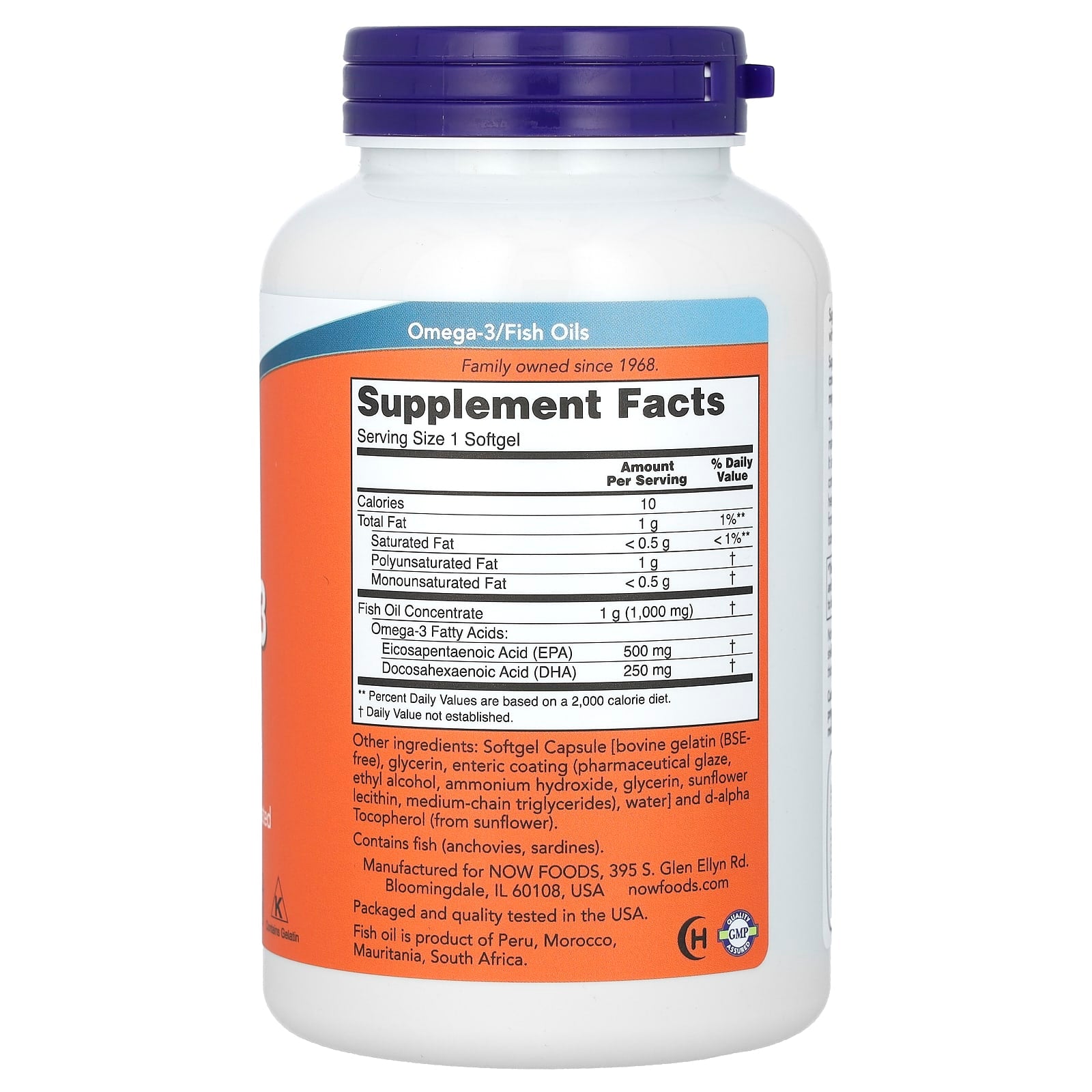 NOW Foods, Ultra Omega-3 Fish Oil, 180 Softgels