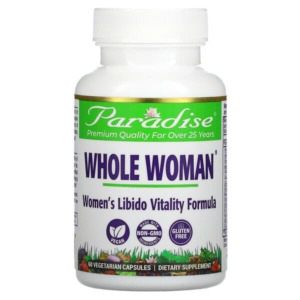 Paradise Herbs, Whole Woman®, Women's Libido Vitality Formula, 60 Vegetarian Capsules