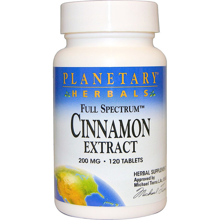 Planetary Herbals，肉桂萃取物，Cinnamon Extract，200 毫克，120 片