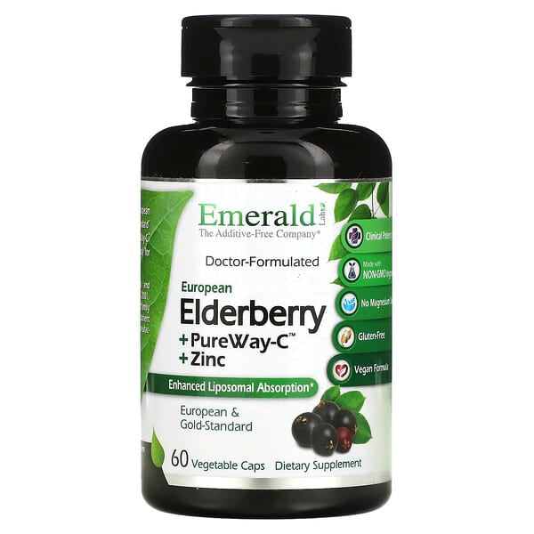 Emerald Labs European Elderberry -- 60 Vegetable Caps