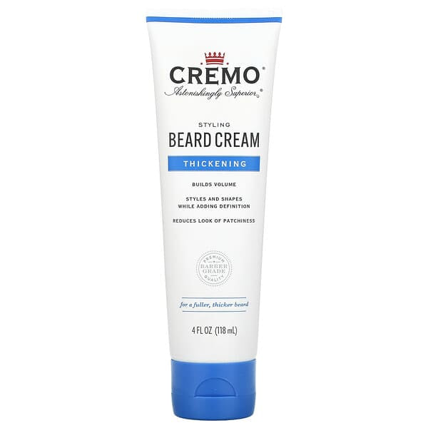 免費送 Cremo，定型鬍鬚膏，增稠，4 液量盎司（118 毫升）