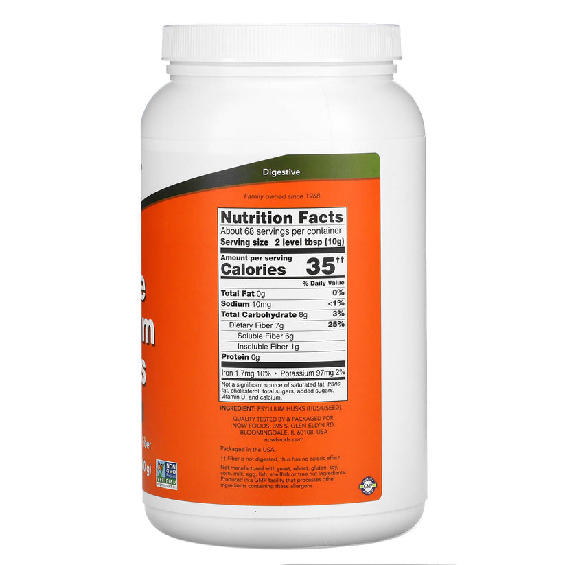 Now Foods, Psyllium Husk Whole Soluble Fiber