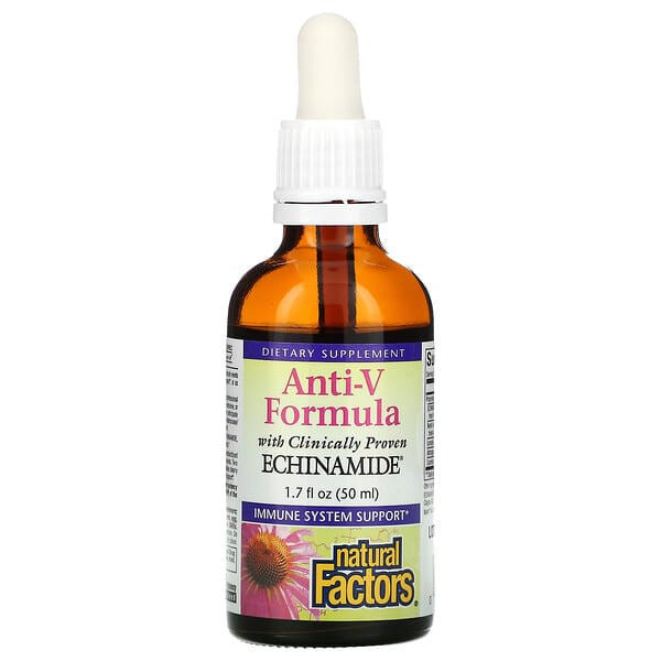 Natural Factors, Anti-V Formula, with Clinically Proven Echinamide®, 1.7 fl oz ( 50 ml)