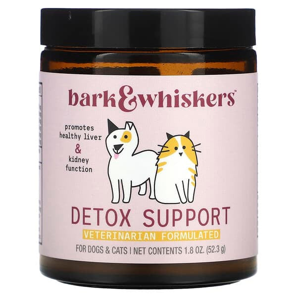 Dr. Mercola, Bark & Whiskers，清體支援，貓狗專用，1.8 盎司（52.3 克）