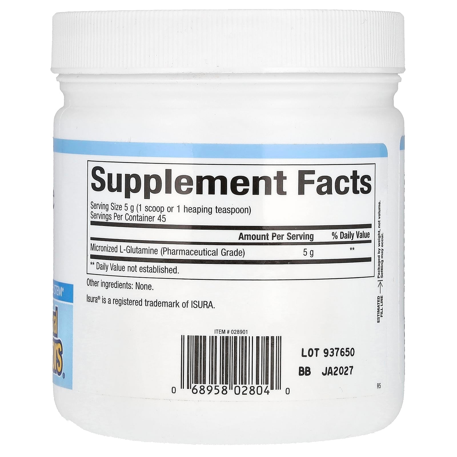 Natural Factors, Micronized L-Glutamine Powder, 8 oz (226 g)