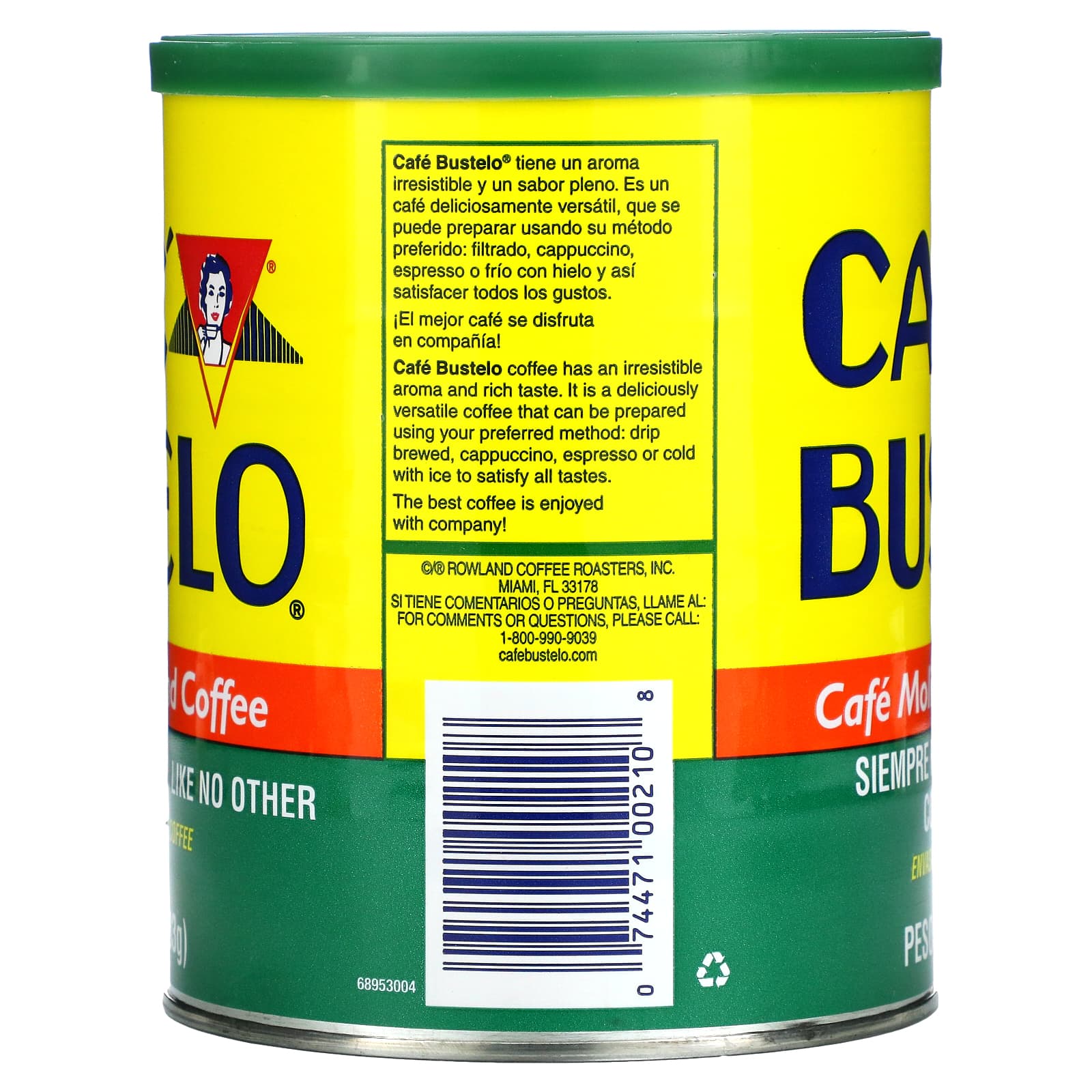 Café Bustelo, 脫因咖啡粉，10 盎司（283 克）