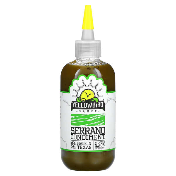 Yellowbird Sauce, Serrano Condiment, 9.8 oz (278 g)