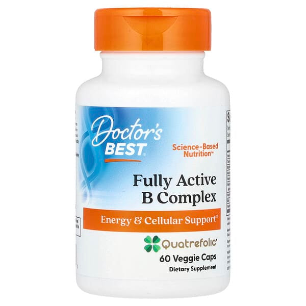 Doctor's Best, Fully Active B Complex, 60 Veggie Caps