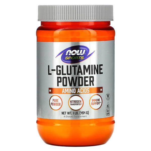 NOW Foods, Sports, L-Glutamine Powder, 1 lbs (454 g)