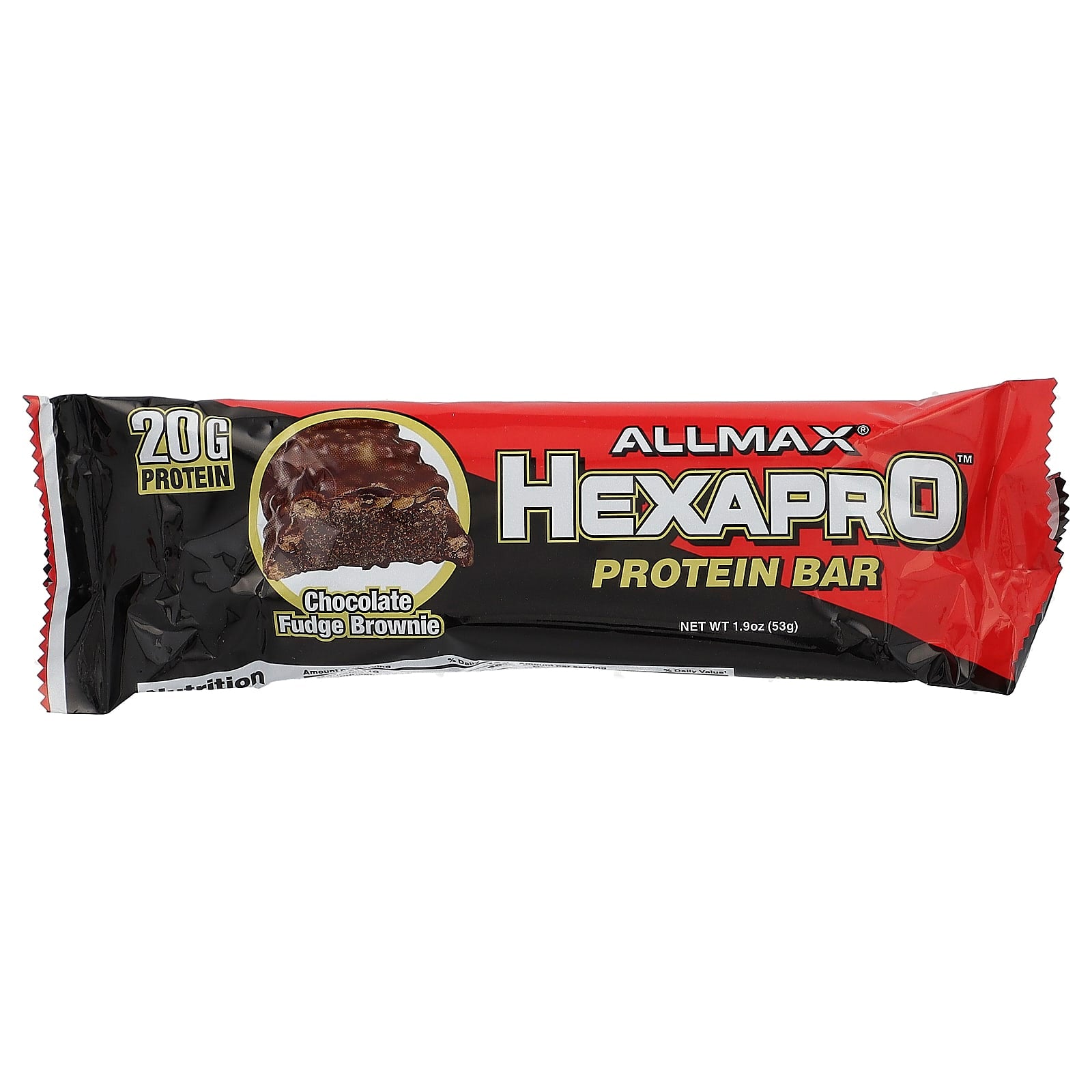 ALLMAX, Hexapro 蛋白棒，巧克力軟糖布朗尼，12 根，每根 1.9 盎司（53 克）