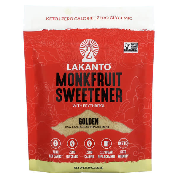 Lakanto, Monkfruit Sweetener with Erythritol, Golden, 8.29oz