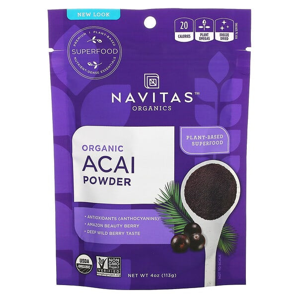 Navitas Organics, 有機巴西莓粉，4 盎司（113 克）