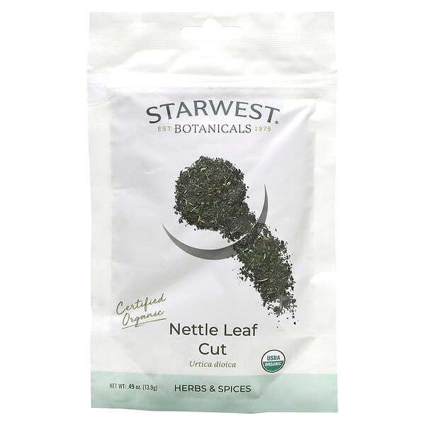 Starwest Botanicals，蕁麻葉切塊，0.49 盎司（13.9 克）